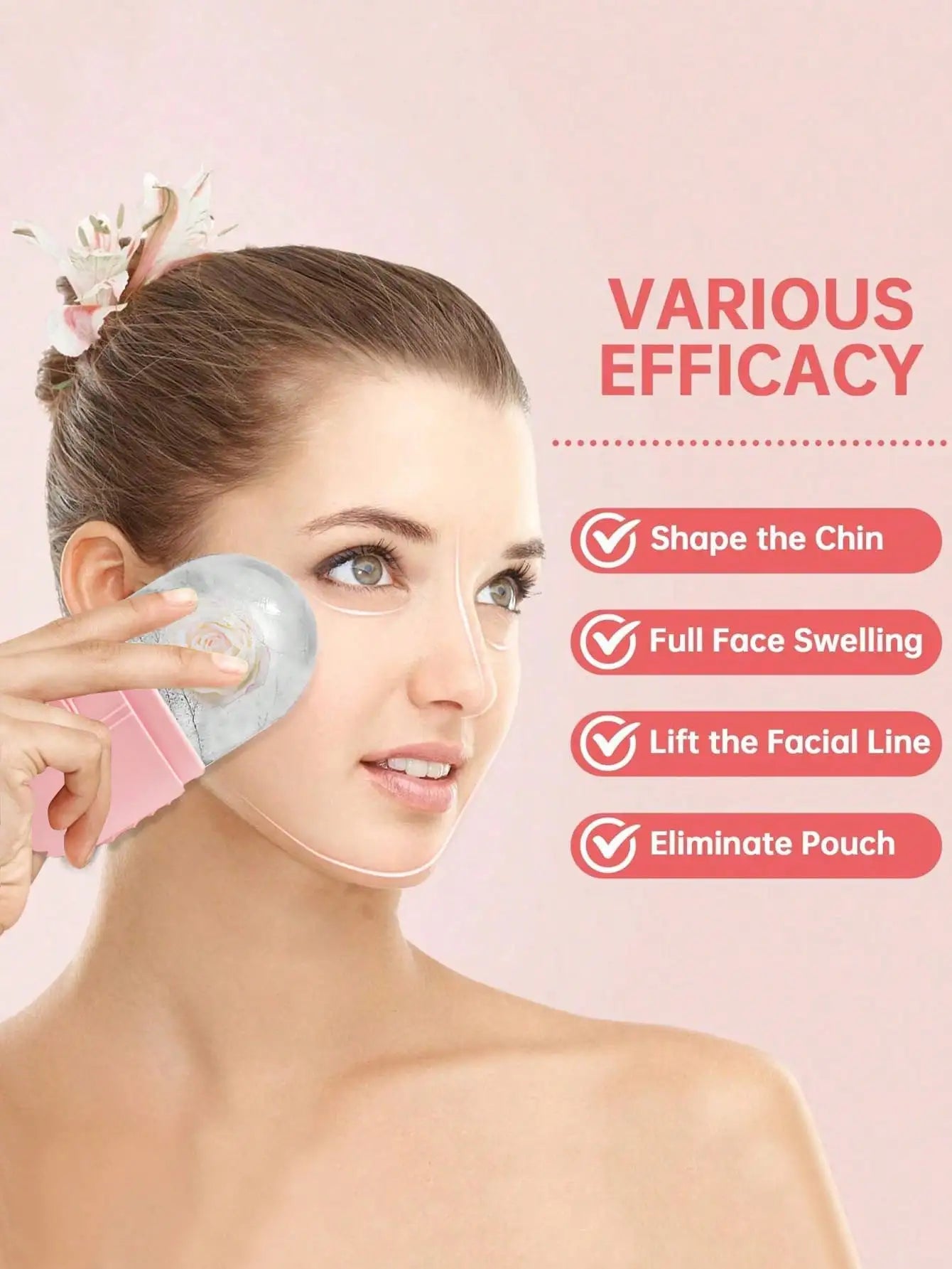 3-Piece Ice Face Roller Set for Facial Massage