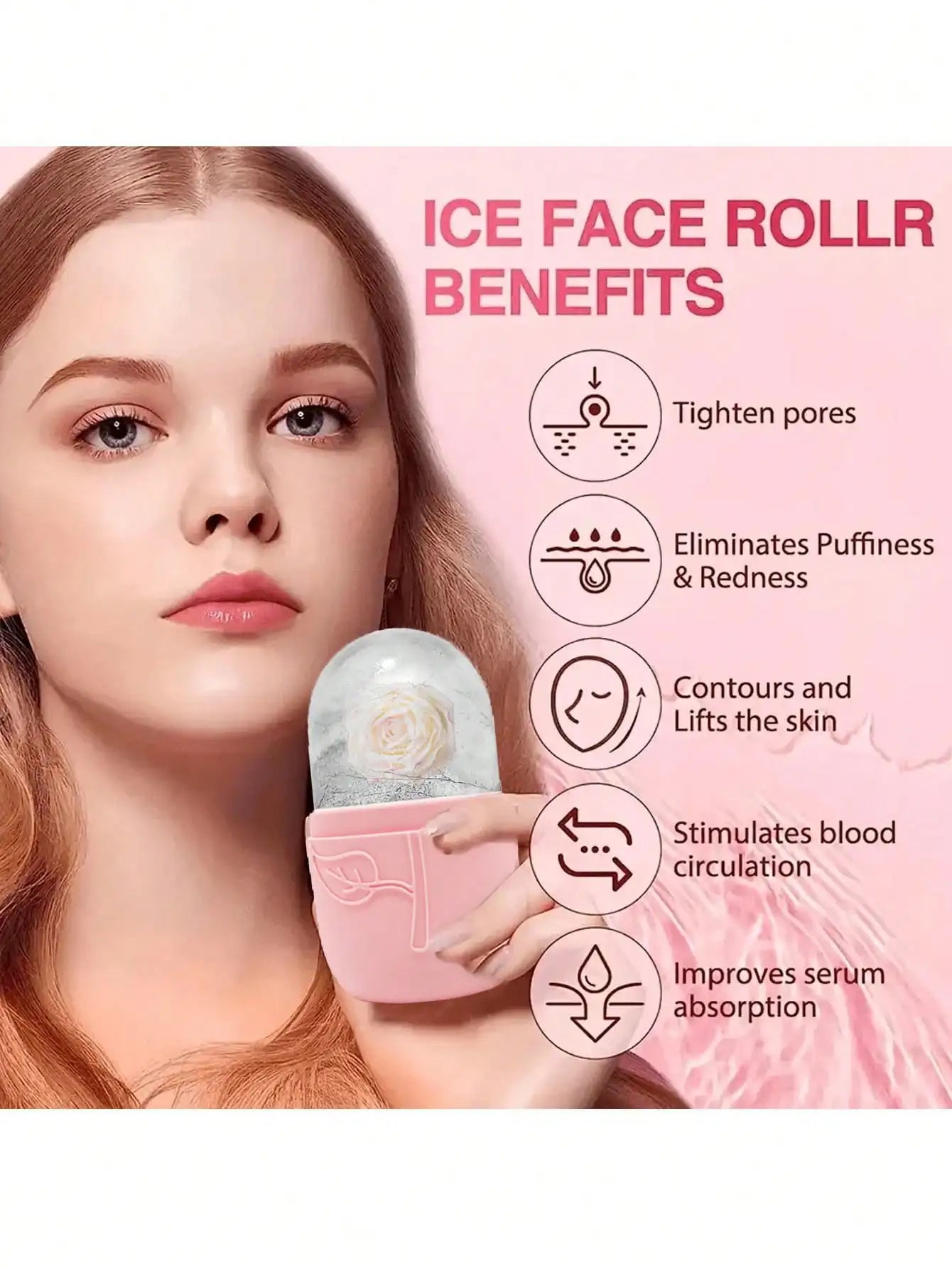3-Piece Ice Face Roller Set for Facial Massage