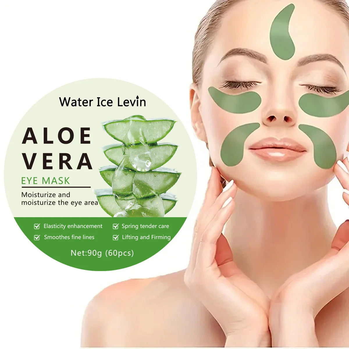 Aloe Vera Collagen Eye Masks – Hydrating Anti‑Dark Circles