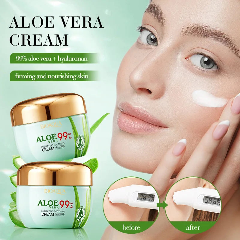 Aloe Vera Face & Eye Cream Set – Hydrating Duo