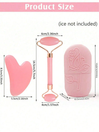 3-Piece Ice Face Roller Set for Facial Massage